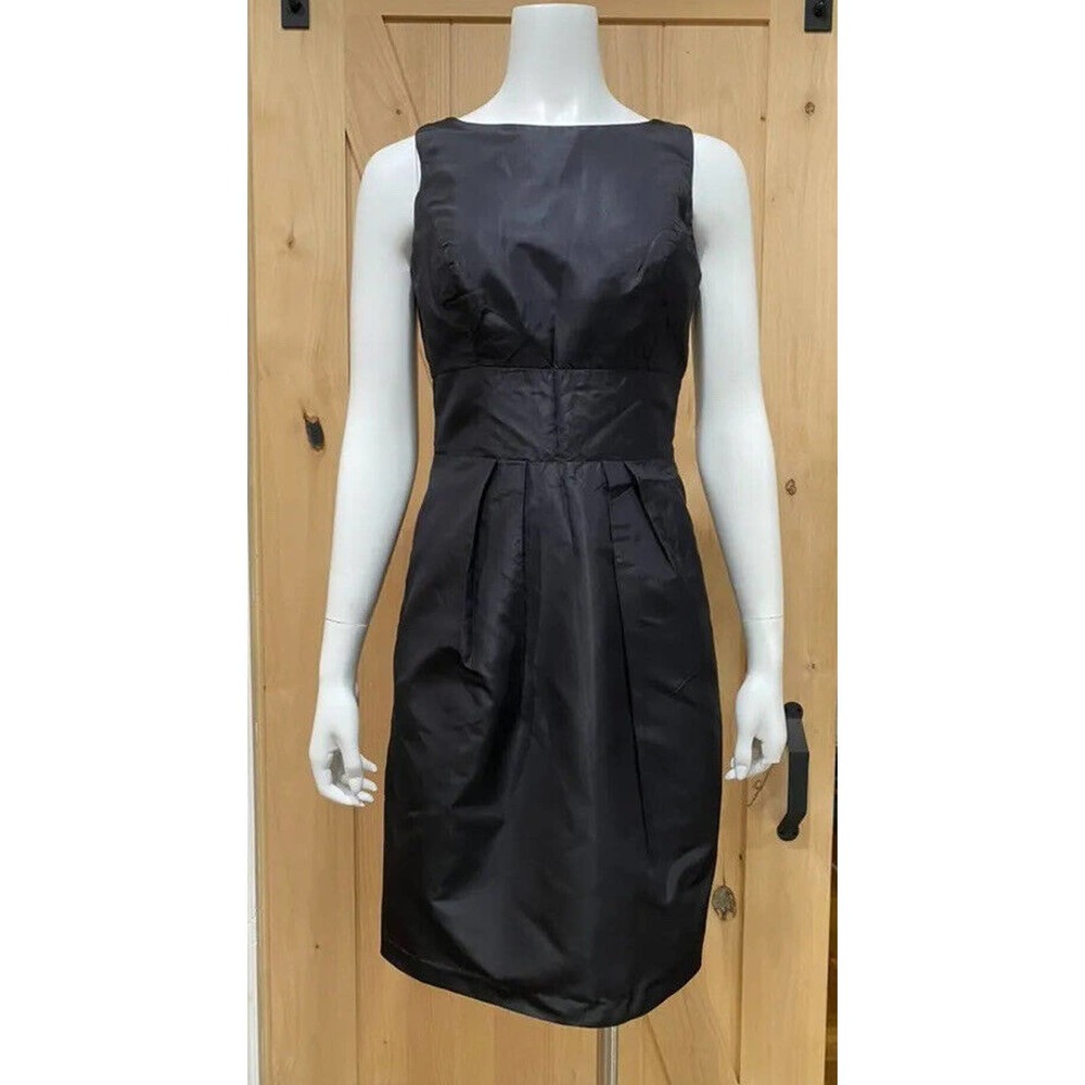 SILK Cocktail Dress in Black size 6 Expose Back - Picture 11 of 16